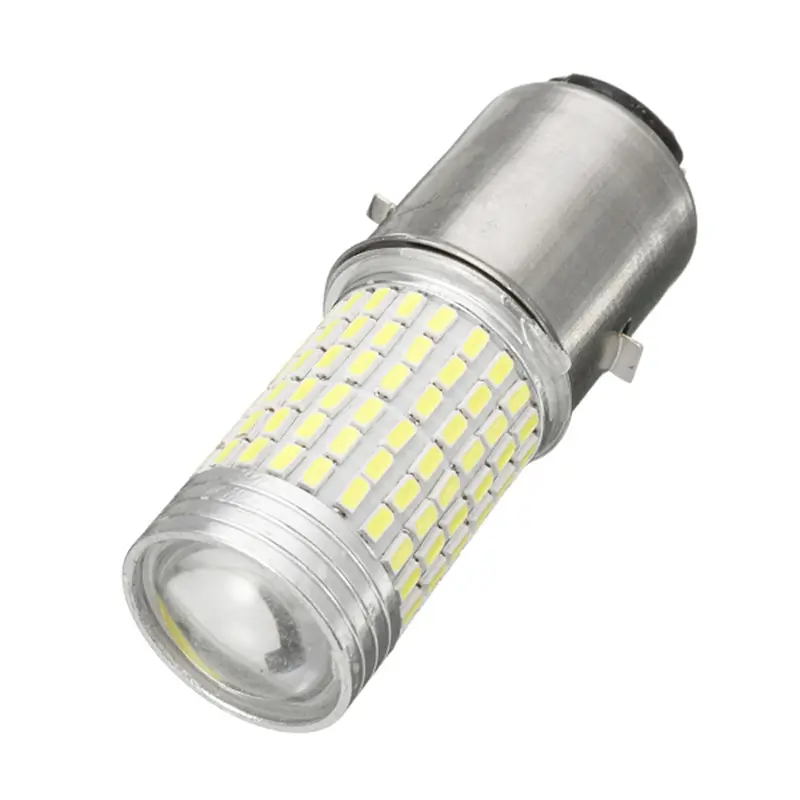 

12V 144SMD H6 BA20D Headlight Bulb High/Low Beam Led Lamp Bulb For Scooter/Moped/Motor Light White 6000K 1200lm