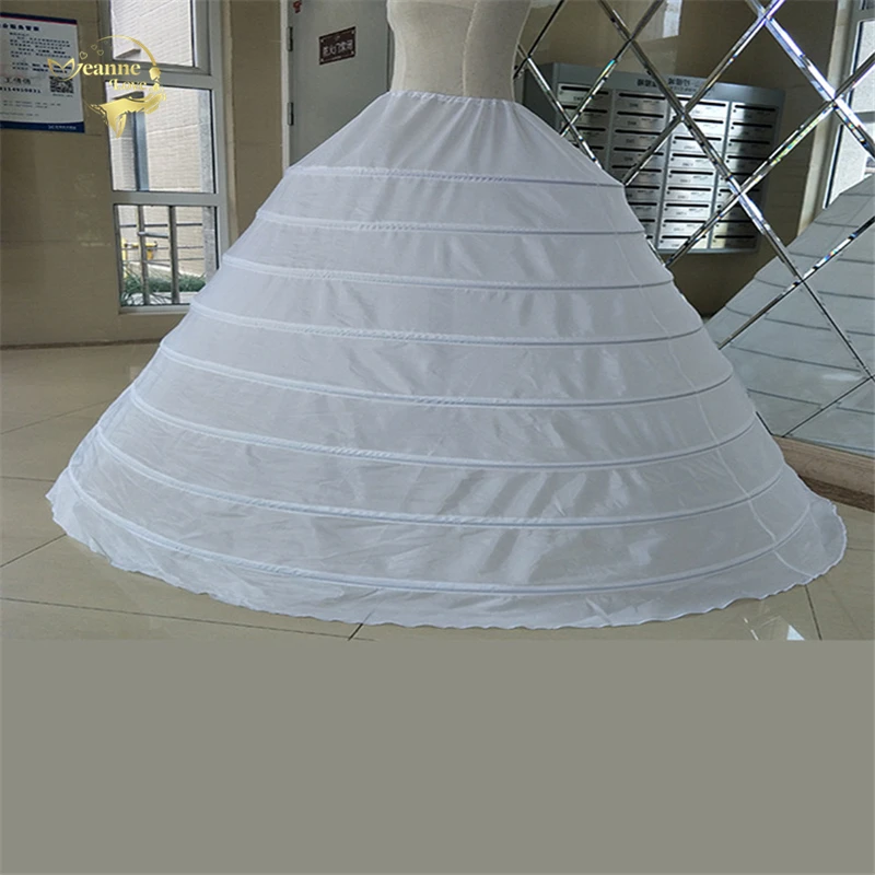Большой широкий 8 Нижняя юбка с кринолином для бальное платье для Quinceanera платье сильные сталей кринолин подъюбник Mariage CW01398