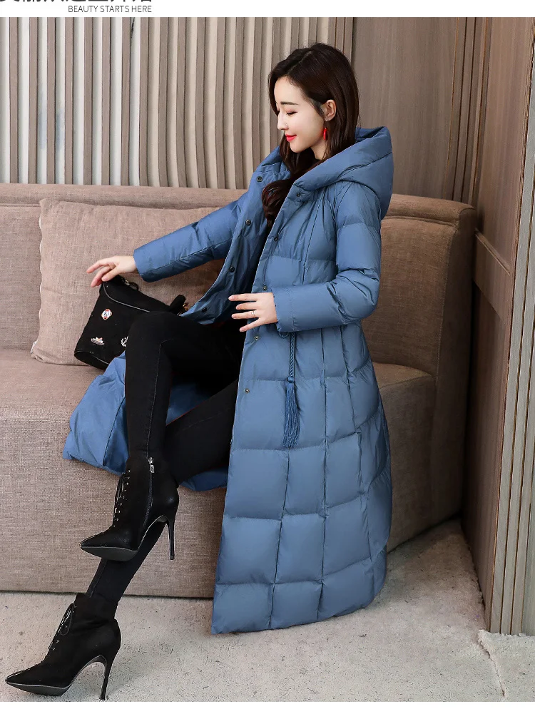 Winter New Collection Bio Fluff Hooded Women's Winter Coat Parka European Style Warm Stylish Women's Winter Jacket