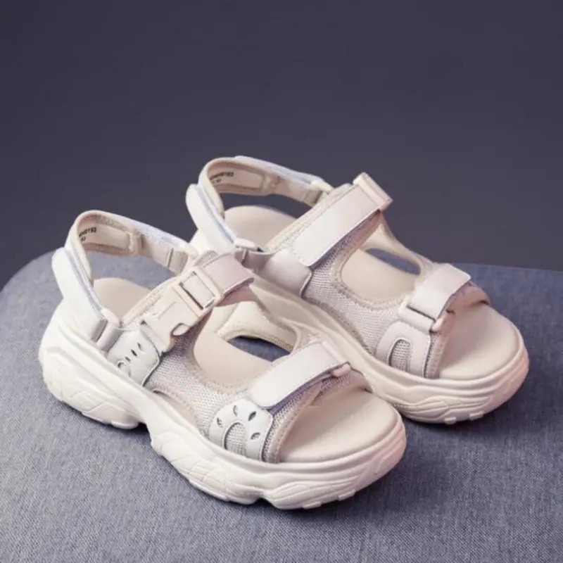 

Women Sandals 2019 Summer Shoes Platform Ladies Flat Woman Summer Shoes Chunky Zapatos Chaussures Sandales Femme JA-77