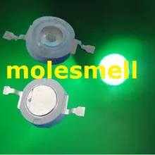 50 шт 1 Вт-зеленого цвета; высокое Мощность 1 Вт зеленая LED-лампа ультра яркий свет 1 Вт Светодиодный зеленый бисер