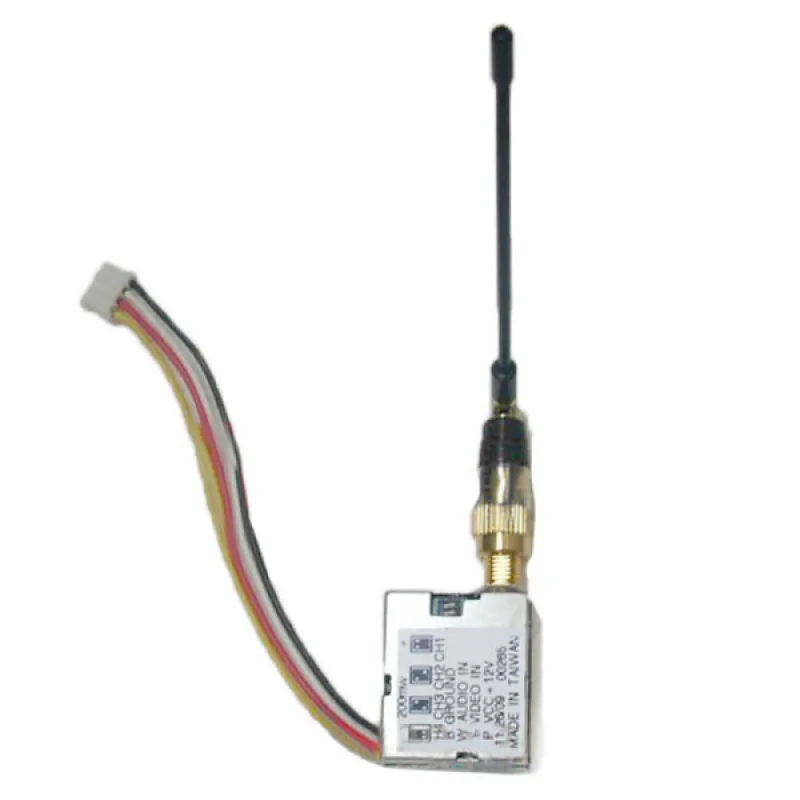 

BT 1.2Gghz/1.3Ghz 4CH 200mw Wireless Audio Video 1080M 1120M 1160M 1200M transceiver Mini Transmitter VTX