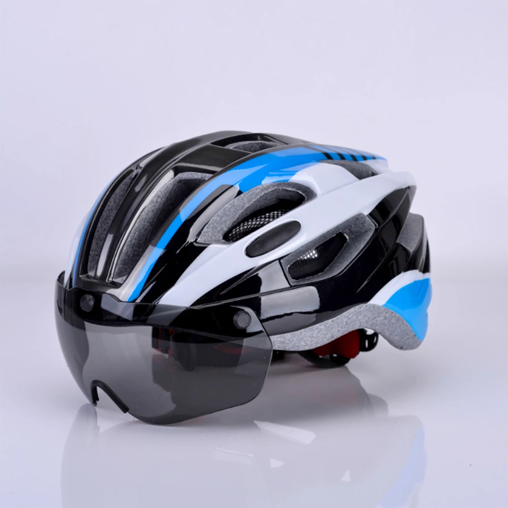 

Cycling Helmet Bicycle Helmet Men Women Goggles Bike Helmet Ultralight MTB Road Bike Lens Visor Helmets Integrated molding