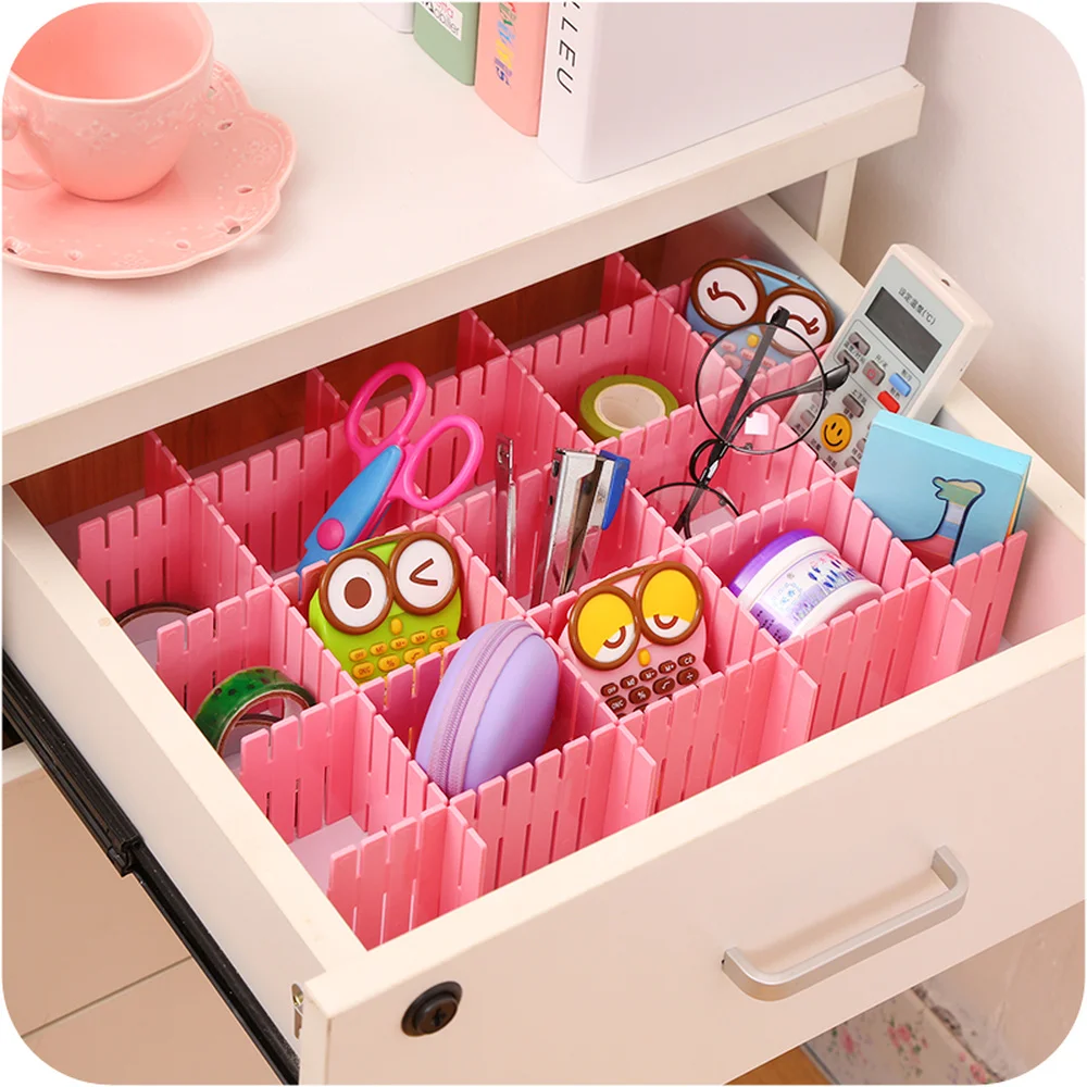 

4pcs/Set DIY Thickened Receiving Separator Free Combination Lattice Drawer Separator Lattice Cleaning Separator LM3221557