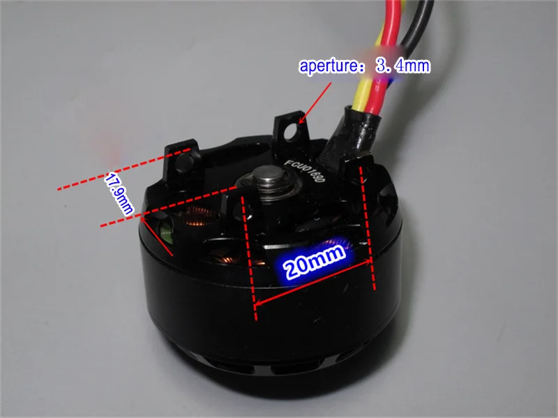 Б/у Inspire 1 Wu 3510H бесщеточный двигатель внешнего ротора 4700 об/мин 400KV для моделей авиационных аксессуаров