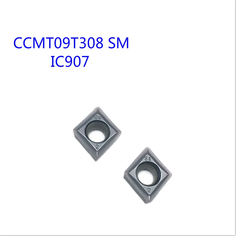 10 шт. CCMT09T308 SM IC907 покрытием Вольфрам карбидная токарная вставка для ЧПУ внутренний токарный резец инструмент