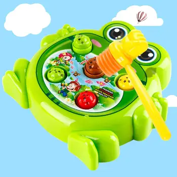 

Plastic Electric Funny Frog Interactive Hit Hamster Game Machine Children Toy
