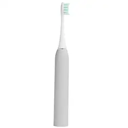 Электрическая зубная щетка моющаяся водостойкая 1 шт. светло-серый цвет домашний подарок для путешествий