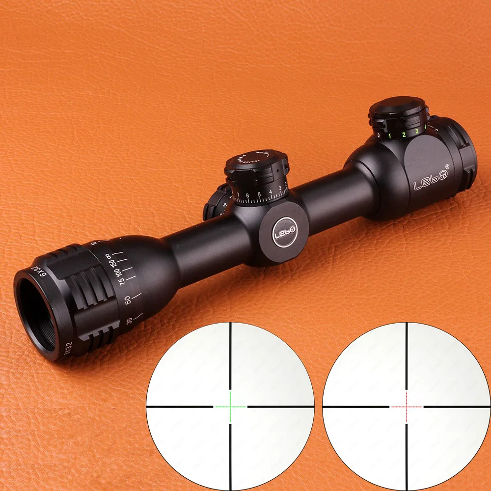 LEBO 6X32AOME Hunting Riflescope Mil dot Tactical Airsoft Rifle Scope