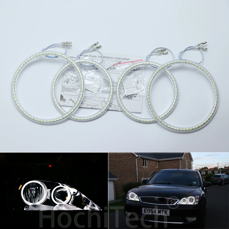 

Ultra bright SMD white LED angel eyes halo ring kit daytime running light DRL For FORD Mondeo MK3 2001-2007 Car Styling