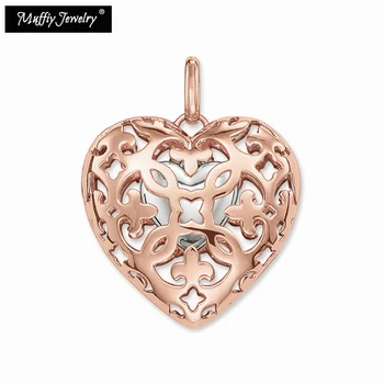 

Heart Locket Pendant,Thomas Style Glam Fashion Good Jewerly For Women,2017 Ts Gift In Rose Pure Gold Color,Super Deals