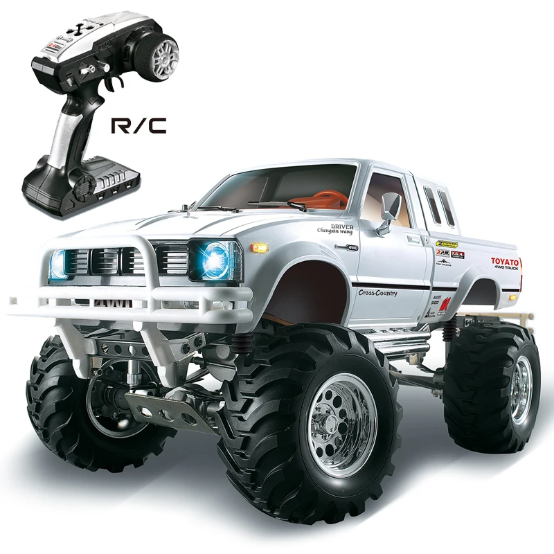 

1/10 2.4G 4*4 RC Pickup Racing Model Crawler Car RTR W/ ESC Brushless Motor Battery Radio Servo