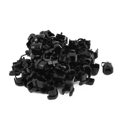 

50Pcs 7P-2 Round Cable Wire Strain Relief Bush Grommet 16mm Diameter Black