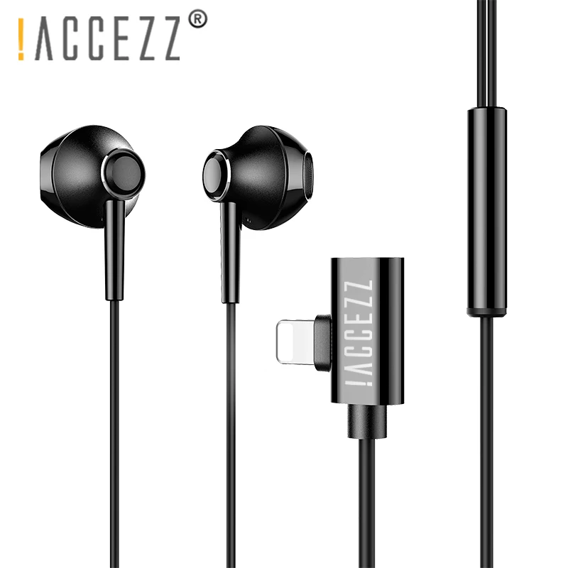  ACCEZZ 2 in 1 Magnetic In Ear EarPhones Lighting Adapter For Iphone XR X XS MAX Charging Listening For Iphone 8 7 Plus Headset