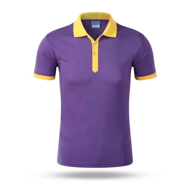 Solid Polo Shirt Cotton Summer Work Clothing Custom Logo Polo Shirts