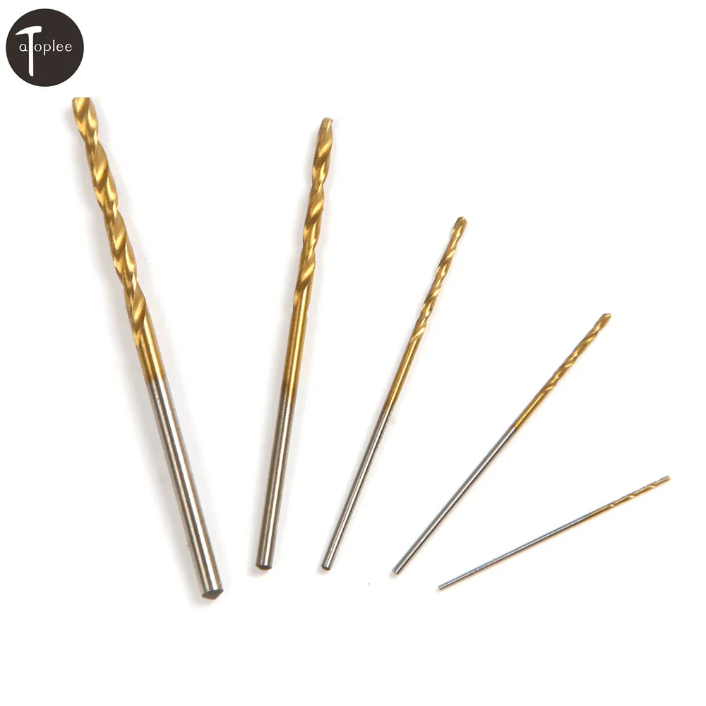 1PC Titanium Coated Twist Drill Bit M2 6542 HSS Straight Shank Drill