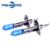 2X H1 55 Вт светодиодные фары лампы галогенные Противотуманные огни автомобиля 12V Супер белый 6000 К автомобильный Стайлинг для Ford