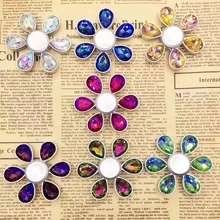 Розовый камень ювелирные изделия алмазный палец ручной Спиннер Непоседа фокус EDC стол сенсорные игрушки снятие стресса СДВГ для детей подарок