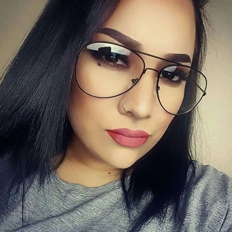 

Vintage Unisex Eyeglasses Frames Clear Lens Glasses Retro Reading Glass UV Protection Clear Lens Computer Women Eyewear #227897