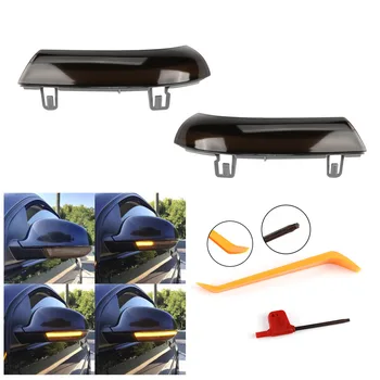 

TAIHONGYU LED Dynamic Flowing Wing Mirror Indicator Turn Signal Light w/Kit Fit for VW Golf GTI Jetta MK5 Passat B5 B6