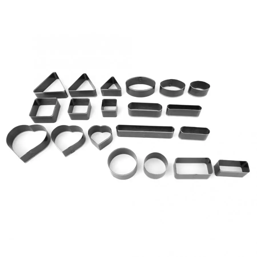 

Leathercraft Tool Sets For Clothing 20pcs DIY Leather Craft Round Rectangle Heart Square Shape Label Die Hole