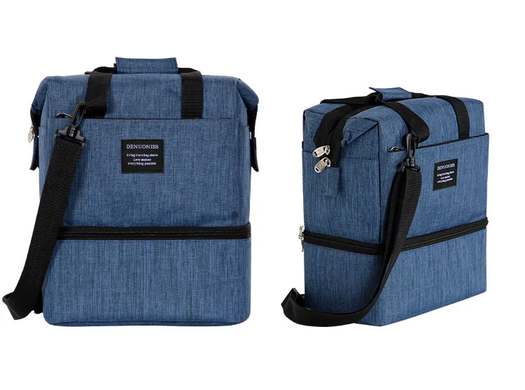 Оксфордская водонепроницаемая сумка-холодильник для пикника, термо-Ланч-бокс, изолированный рюкзак, ледяная упаковка, свежая переноска, тепловая сумка на плечо/сумки A149 - Цвет: C2