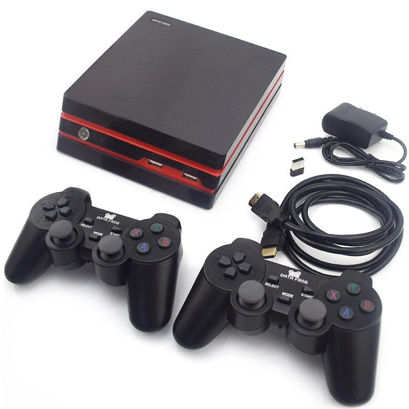 Данные лягушка видео игровая консоль включает 600 классические игры Поддержка HDMI Ретро игровая консоль с 2,4G беспроводные контроллеры детский подарок