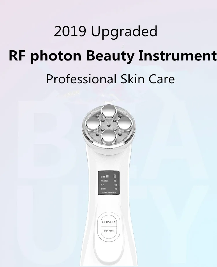 5 Colors LED Photon Beauty Machine Anti Ageing Skin Rejuvenation Radio Frequency Brighten Skin Facial Messager 1 5 Colors LED Photon Beauty Machine Anti Ageing Skin Rejuvenation Radio Frequency Brighten Skin Facial Messager 3