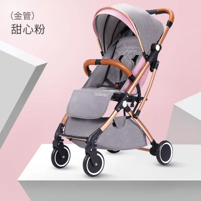 Детская коляска, может лежать, ультра-светильник, складной амортизатор, Детский Карманный Зонт, автомобильная коляска для новорожденных