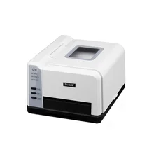 Cheap thermal transfer barcode sticker printer printing jewelry PET hang tag Label with free design software ribbon printer