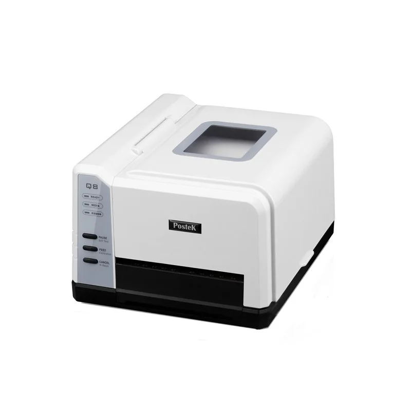 Cheap thermal transfer barcode sticker printer printing jewelry PET hang tag Label with free design software ribbon printer
