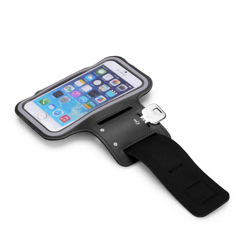 الرياضة تشغيل سوارلهاتف آيفون 6 s 6 7 8 زائد X شارة لسامسونج S9 S8 ل Xiaomi الذراع سير شريطي حقيبة قاعة رياضة الحالات الهاتف 6 بوصة