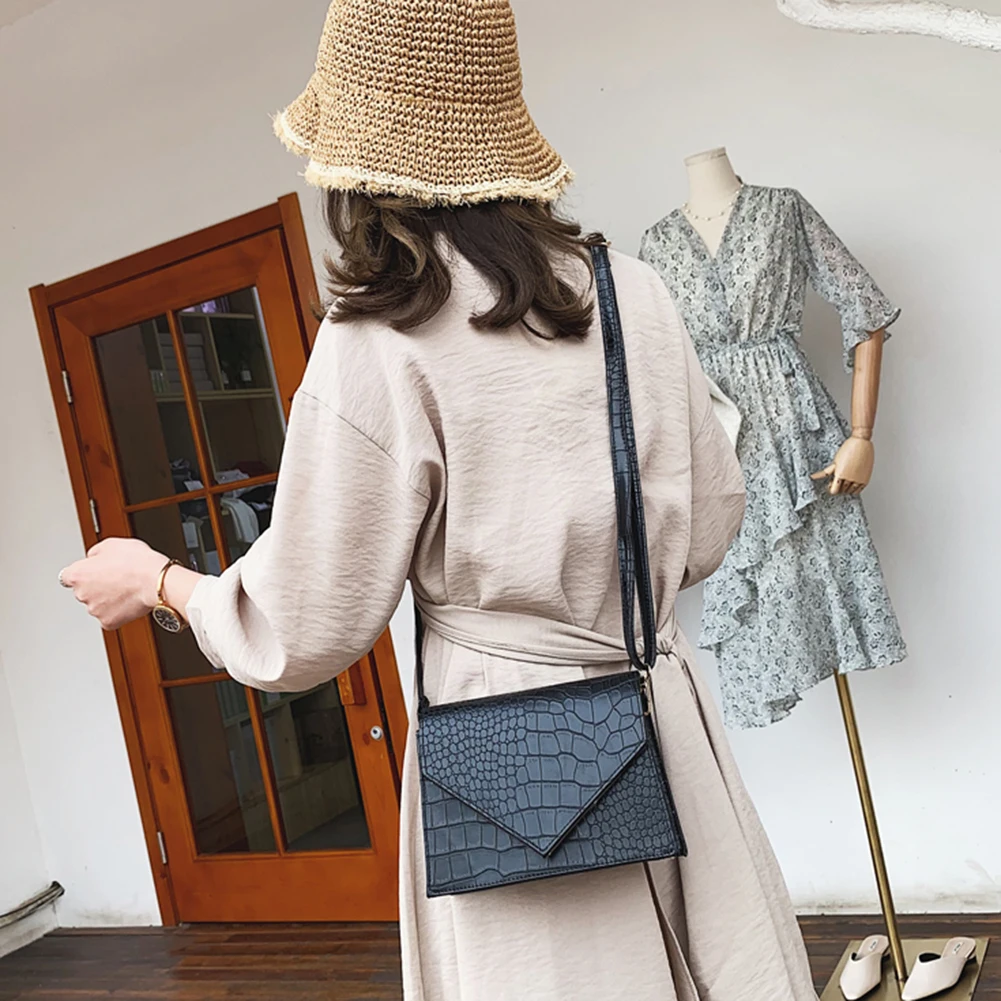 Винтажные кожаные сумки через плечо с крокодиловым узором для женщин роскошные сумки женские сумки дизайнерские маленькие сумки через плечо