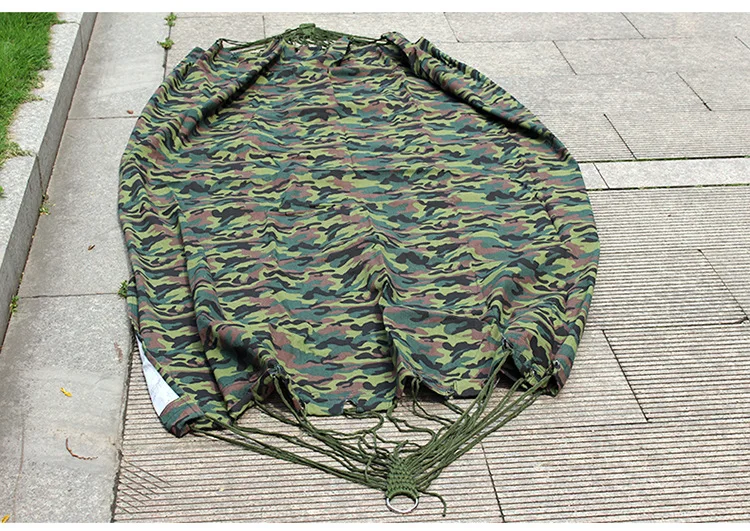 Acampamento ao ar Livre Camuflagem Dupla Rede Durável Pendurado Cama Dobrável Duas Pessoas Caminhadas Viajar Lazer 15 durável pendurado cama dobrável duas pessoas caminhadas viajar lazer rede