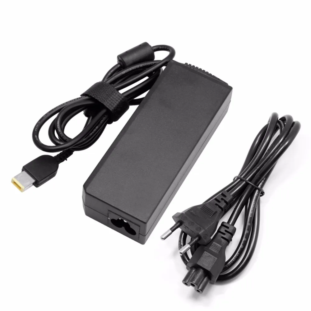 20V 4.5A 90W Square Needle Laptop AC Power Supply Adapter Charger Cable