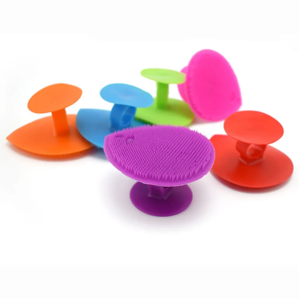 

Soft Silicone Facial Cleansing Brush Face Washing Exfoliating Blackhead Brush Remover Skin SPA Scrub Pad Face Skin Care Tool