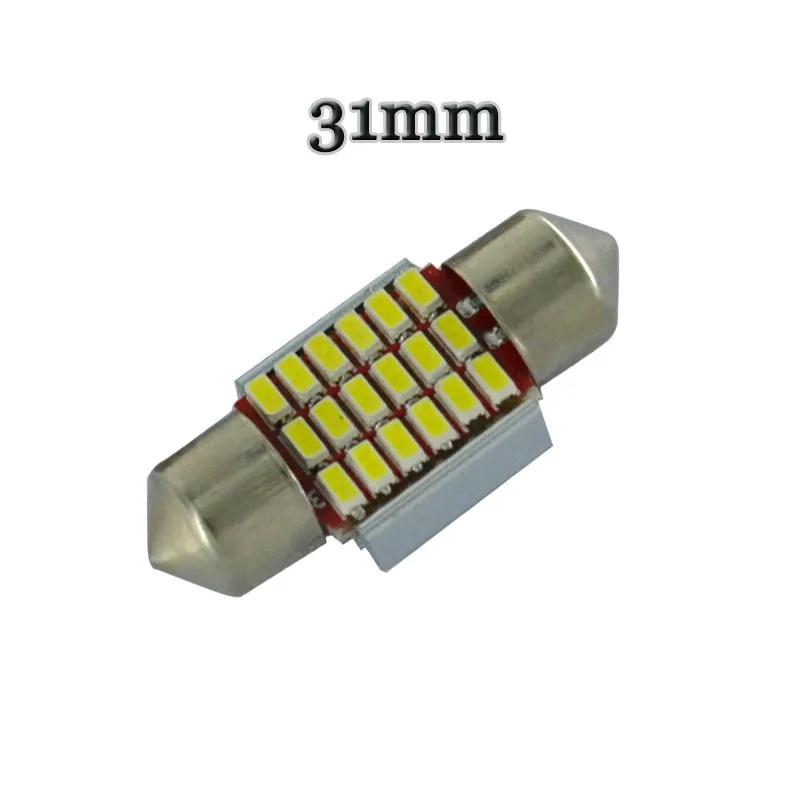 100 шт. гирлянда Luzes C5W nenhum Polar 0.12A 31 мм 36 мм 39 мм 41 мм 18 27 30 33 SMD 3014 LED Luzes де mapa Лампада де xenonio