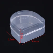 1* зубная Каппа Контейнер Чехол коробка прозрачный ортодонтический фиксатор для хранения протеза 2 размера