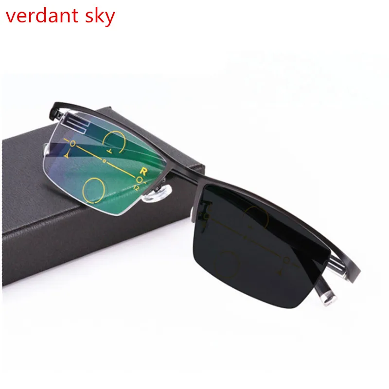 

Progressive Multifocal glasses Transition Sunglasses Photochromic Reading Glasses Men Points for Reader Near Far sight diopter
