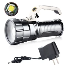 Светодио дный Фонарик лампы 2000 люмен T6 фонарик Портативный кемпинг фонарь для велосипеда руки факел+ AC Зарядное устройство