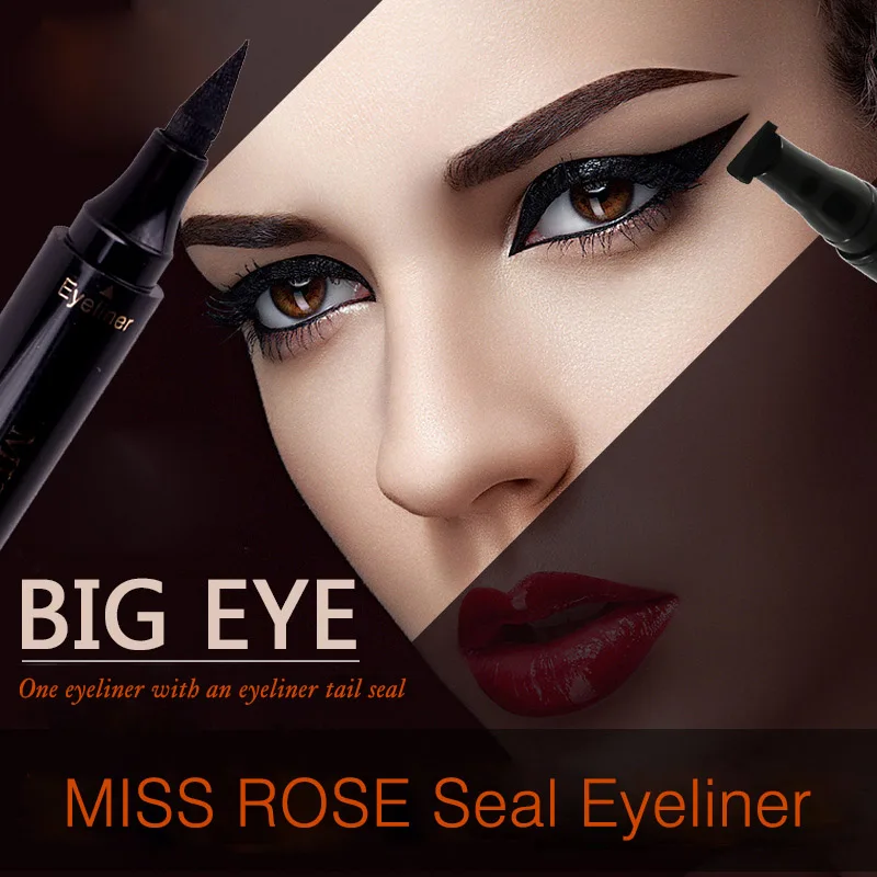 

Channy Black Waterproof Eyeliner Beauty Long-lasting Double-ended Makeup Stamps Eye Liner Pencil Makeup Cosmetic Tools
