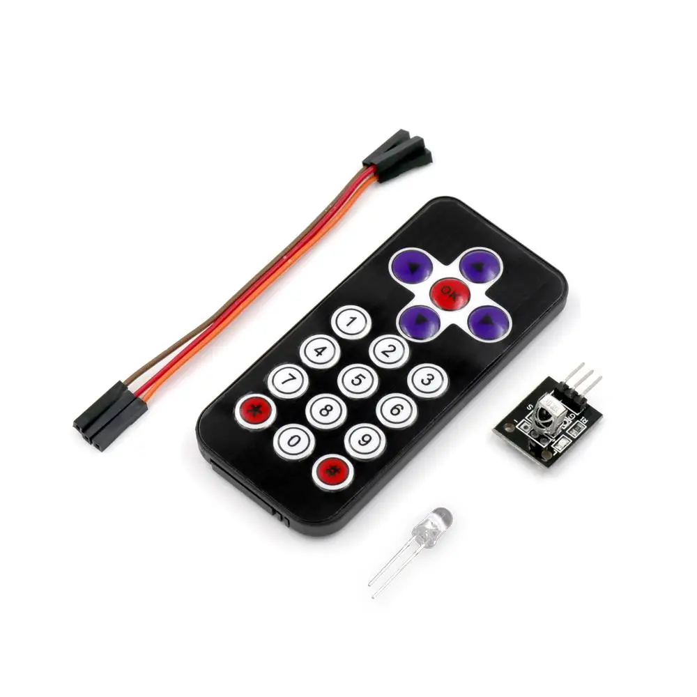 

1Set Infrared Remote Control Module Wireless IR Receiver Module DIY Kit HX1838 For Arduino Raspberry Pi