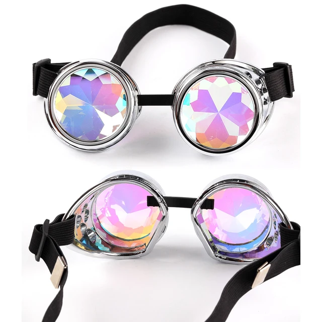 Fashion Vintage Style Steampunk Goggles Welding Punk Gothic Colourful Glasses Gothic Cosplay Men Women Cool Glasses Eyewear 3