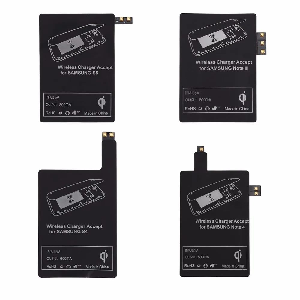 

Built-in Android Qi Wireless Charger Receiver Wireless Charging Adaptor For Samsung Galaxy S3 S4 S5 Note2 Note3 Note4