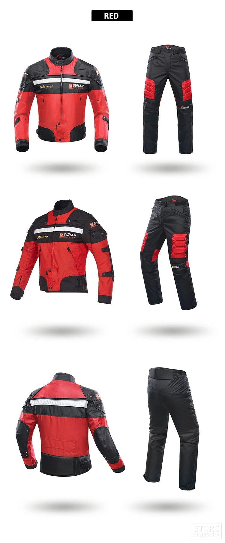 DUHAN мотоциклетная куртка защитная Экипировка для мотокросса для гонок по бездорожью Куртка бронежилет+ штаны для верховой езды комплект одежды