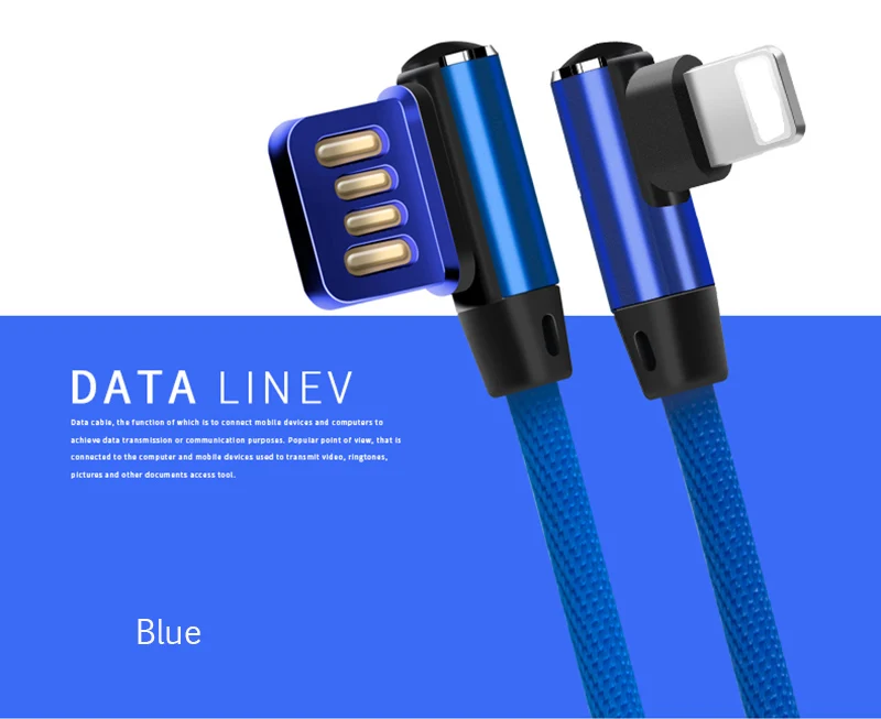 Suntaiho USB зарядное устройство для iphone Xs Max USB кабель для iphone 7 зарядный провод Быстрая зарядка для iphone 5s для iphone кабель зарядного устройства 8 - Цвет: Blue