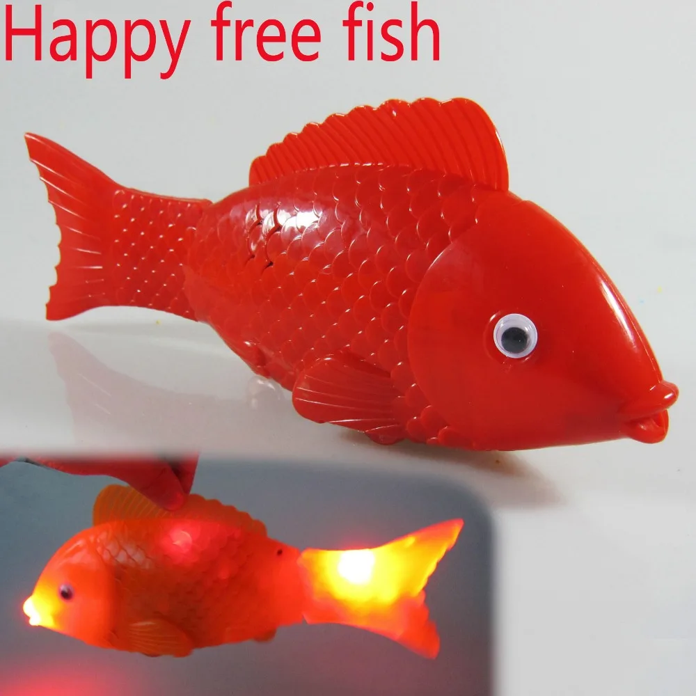 Simulation of electric fish glowing fish light music free fish factory