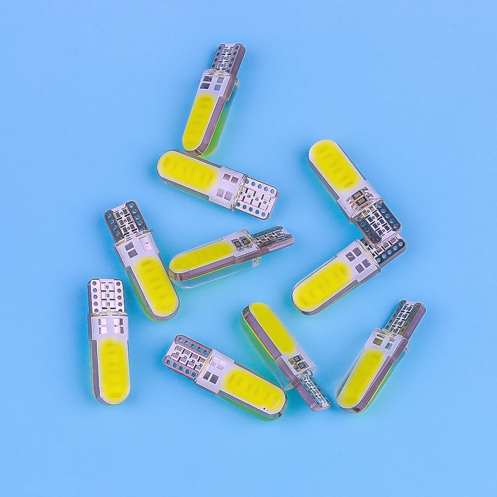 10 шт. 12SMD светодиодный W5W T10 194 168 COB светодиодный светильник для парковки авто клинообразный габаритный светильник CANBUS яркая кварцевая белая лампа