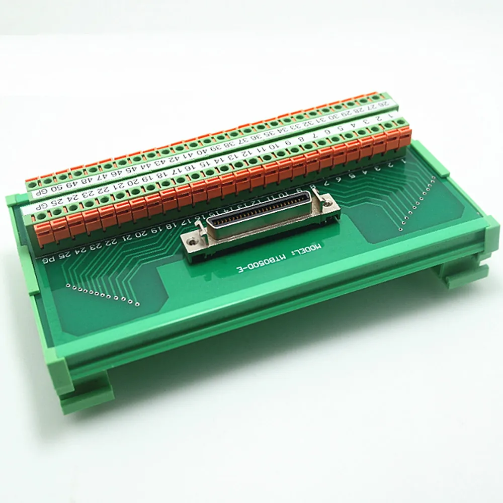 

SCSI 50 Pin Quick Connect Spring Clamp Terminal Blocks Breakout Board Adapter