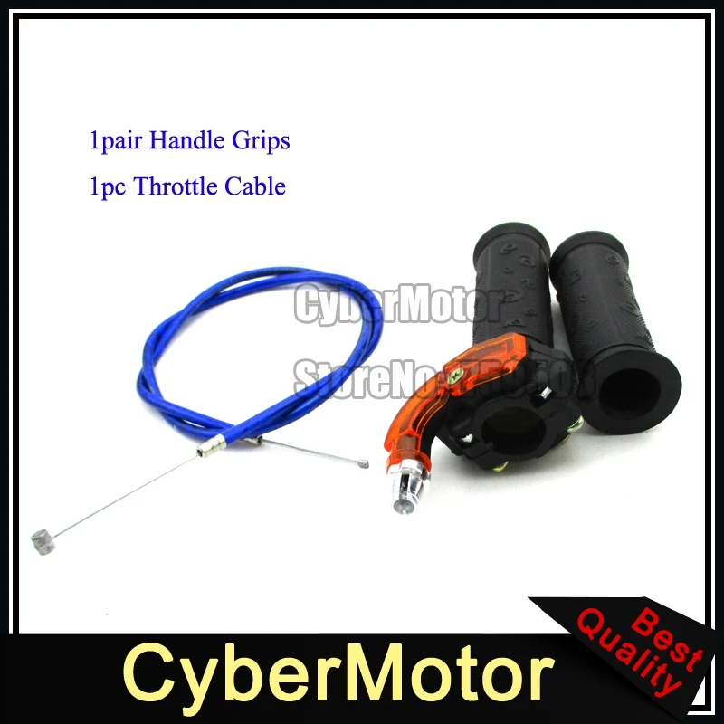 

Blue Gas Carburetor Throttle Cable Twist Handle Grips For 2 Stroke 47cc 49cc Mini Moto Dirt Kids ATV Quad Super Pocket Bike
